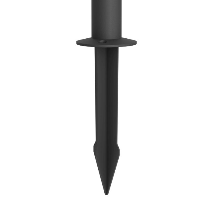 Black solar garden spike light plastic, Imelda, 7,5W, 3000K LED, IP65
