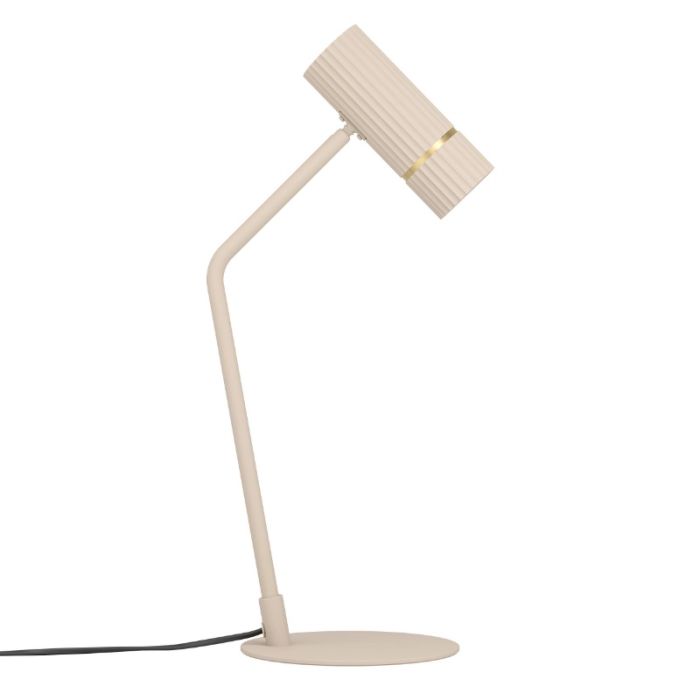 Beige modern desk lamp steel, Vahid, with switch