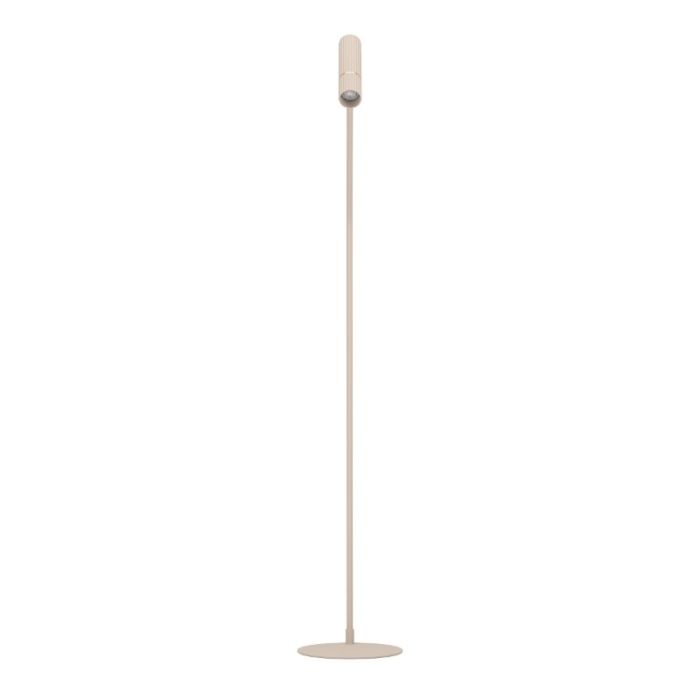 Beige modern floor lamp steel, Vahid, with switch