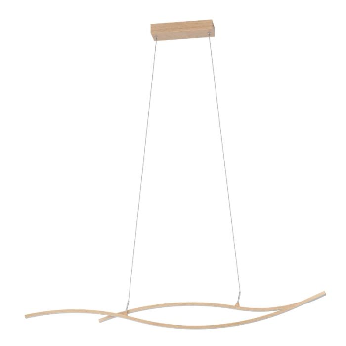 Brown design pendant light steel, Tevin, 20W, 4000K LED