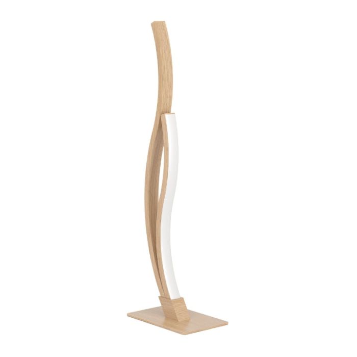 Brown design table lamp steel, Tevin, 12W, 4000K LED, with switch