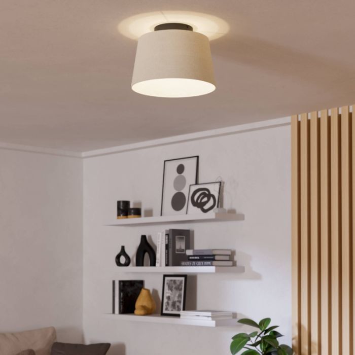 Black modern ceiling light fabric, Siham