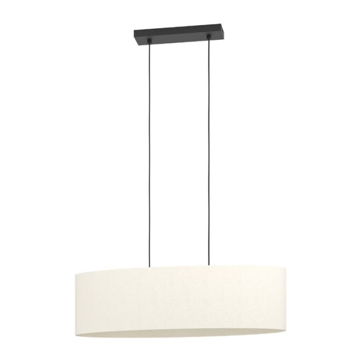 Black modern pendant light fabric, Siham