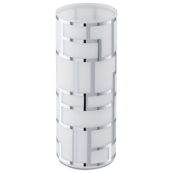Chrome design table lamp glass, Bjorn, with switch