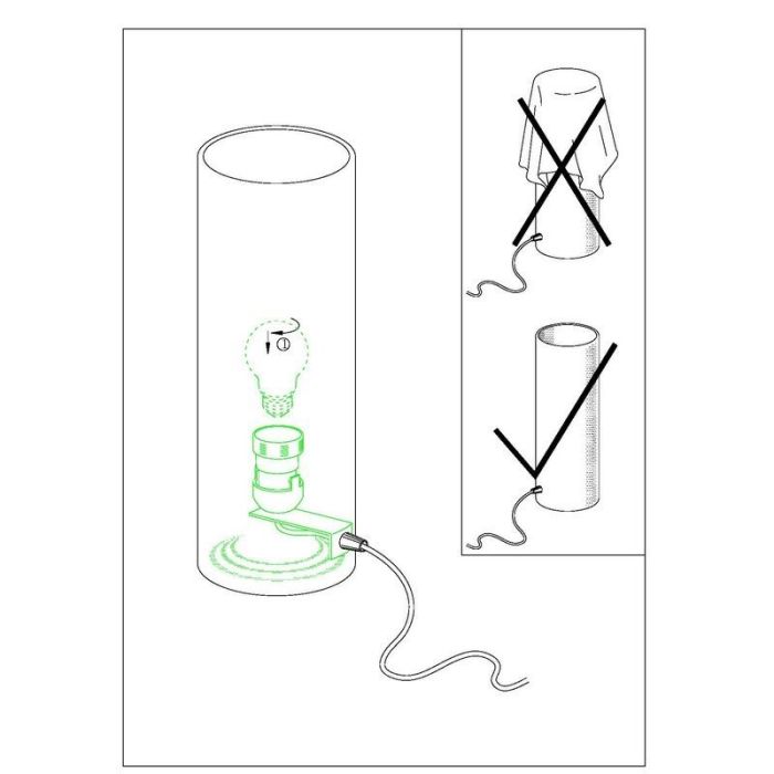 Chrome design table lamp glass, Bjorn, with switch