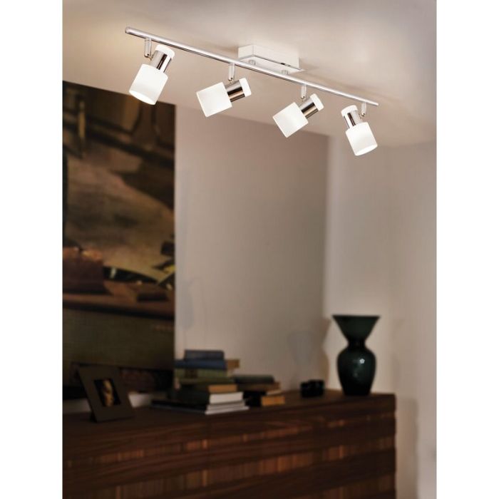 Chrome retro ceiling spotlight steel, Nicolas