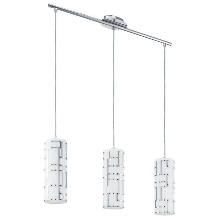 White modern pendant light glass, Cadore