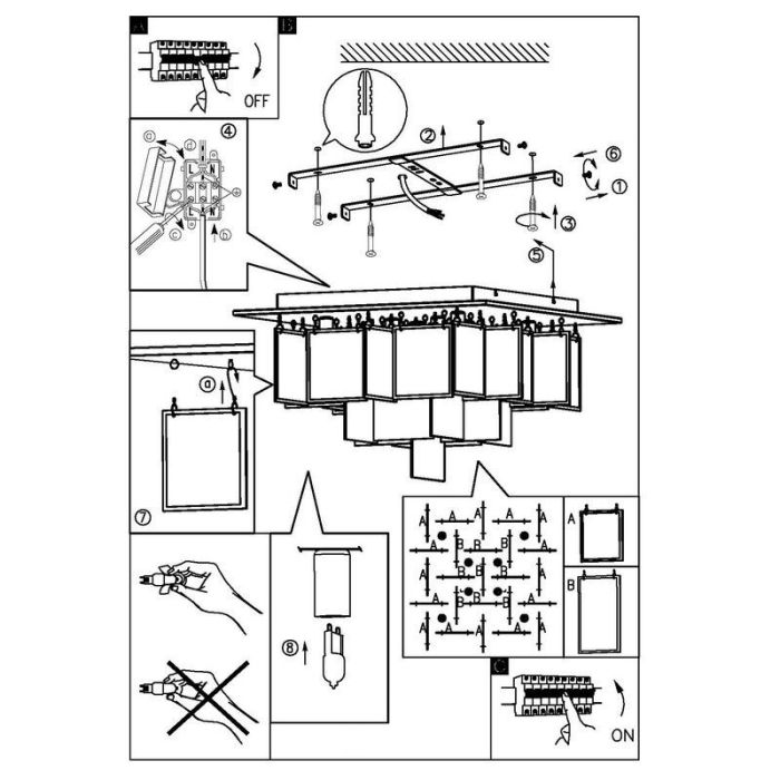 Chrome design flush ceiling light glass, Sil