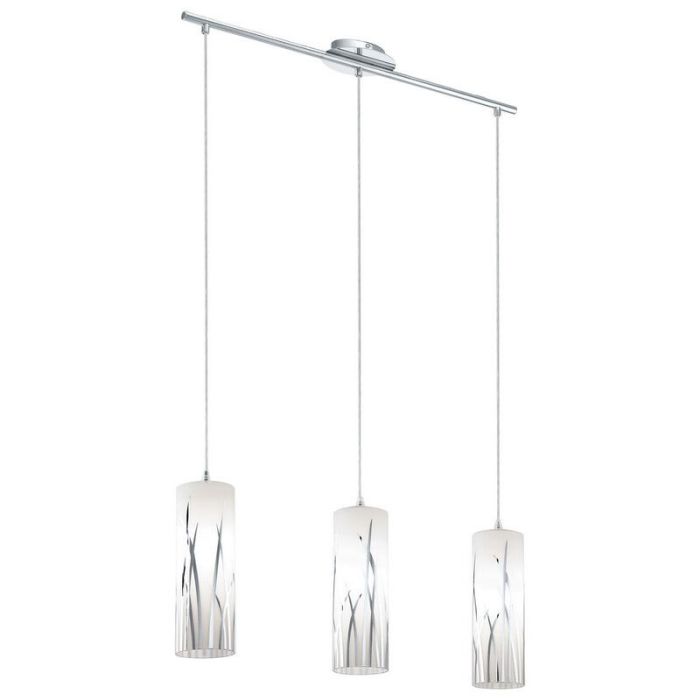 Chrome design pendant light glass, Ilyas