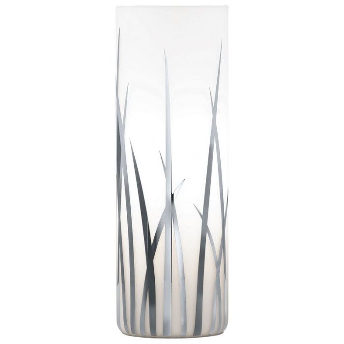Chrome design table lamp glass, Ilyas, with switch