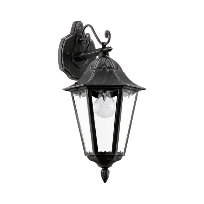 Black classic outdoor light aluminium, Leanna, IP44