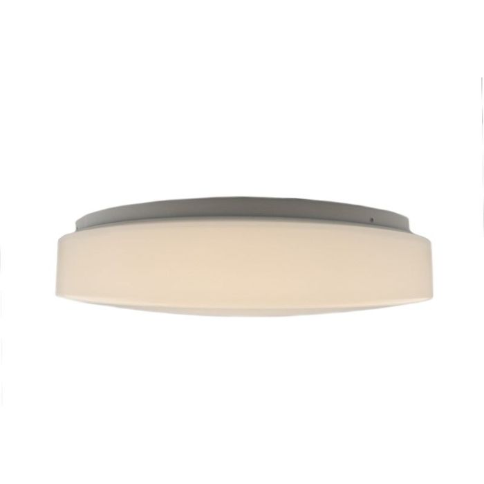 White flush ceiling light plastic, Reda, 16W, warm to cold white adjustable LED