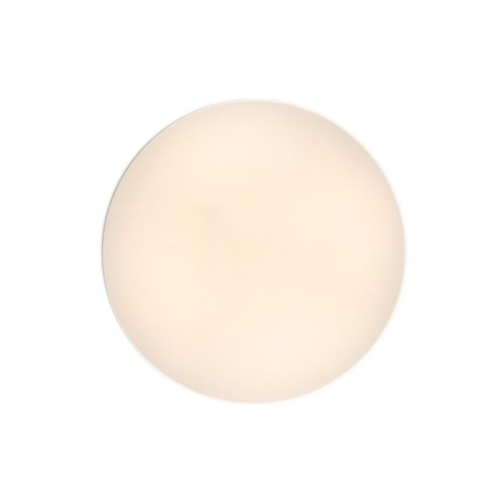 White flush ceiling light plastic, Reda, 16W, warm to cold white adjustable LED