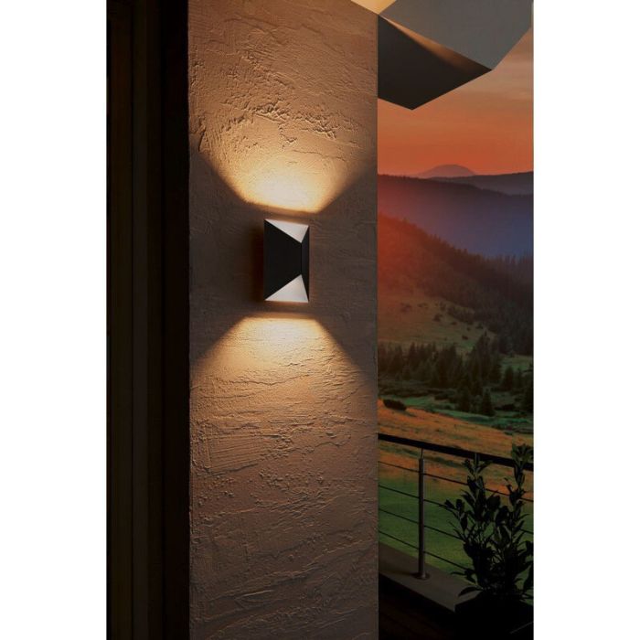 Anthracite modern outdoor light metal, Lyndi, 3W, 3000K LED, IP44