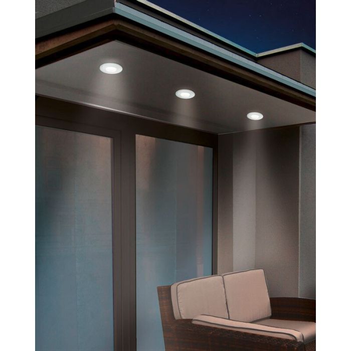 White recessed light glass, Margarita, IP65