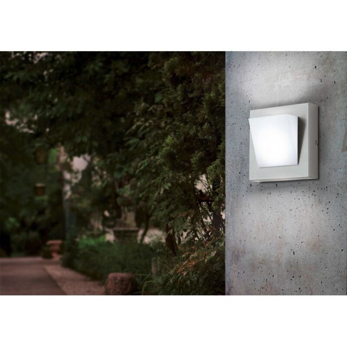 Silver outdoor light plastic, Mell, 4W, 3000K LED, IP44