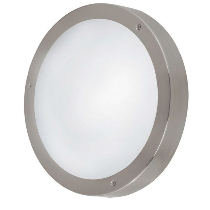 Silver outdoor light glass, Bob, IP44