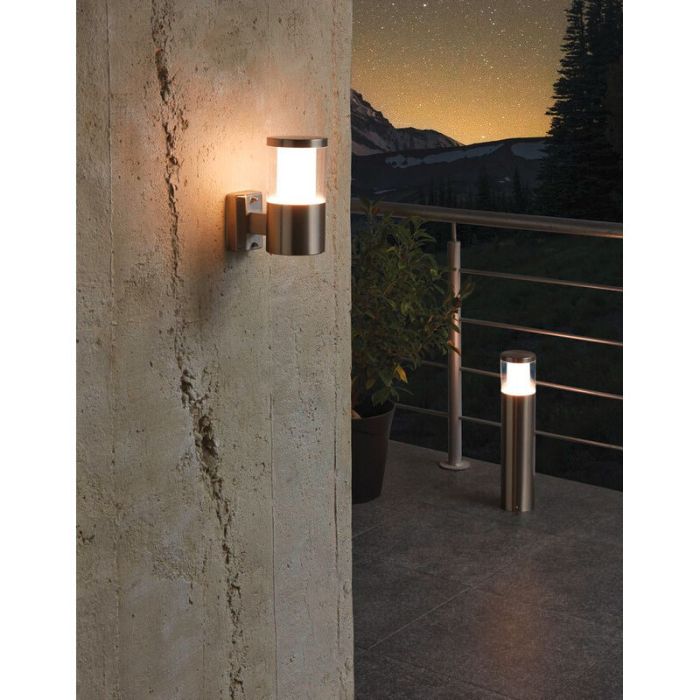 Silver modern outdoor light plastic, Neele, IP44