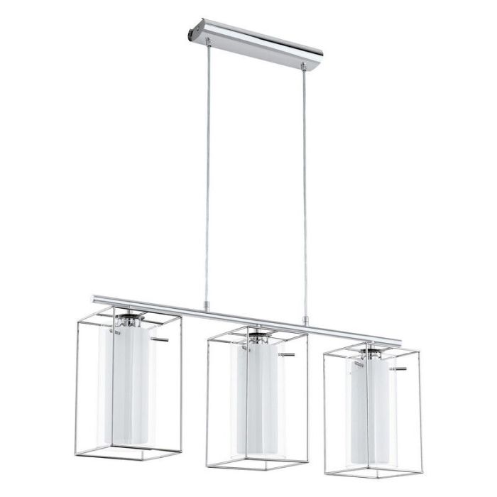 Chrome industrial pendant light glass, Aprica