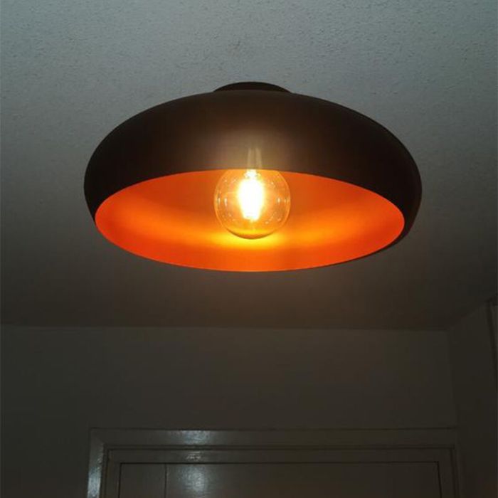 Copper industrial flush ceiling light metal, Egine
