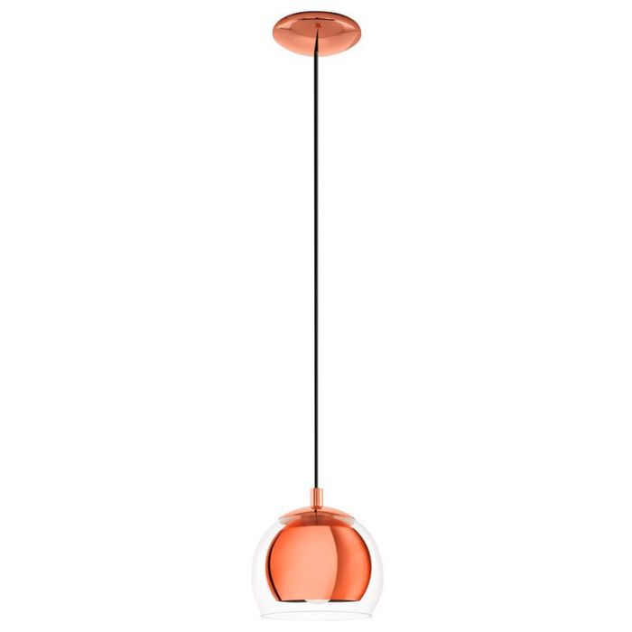 Copper design pendant light glass, Iroma