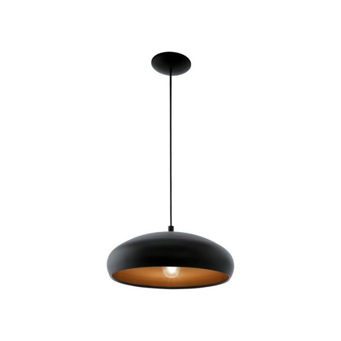 Black modern dome pendant light metal, Egine