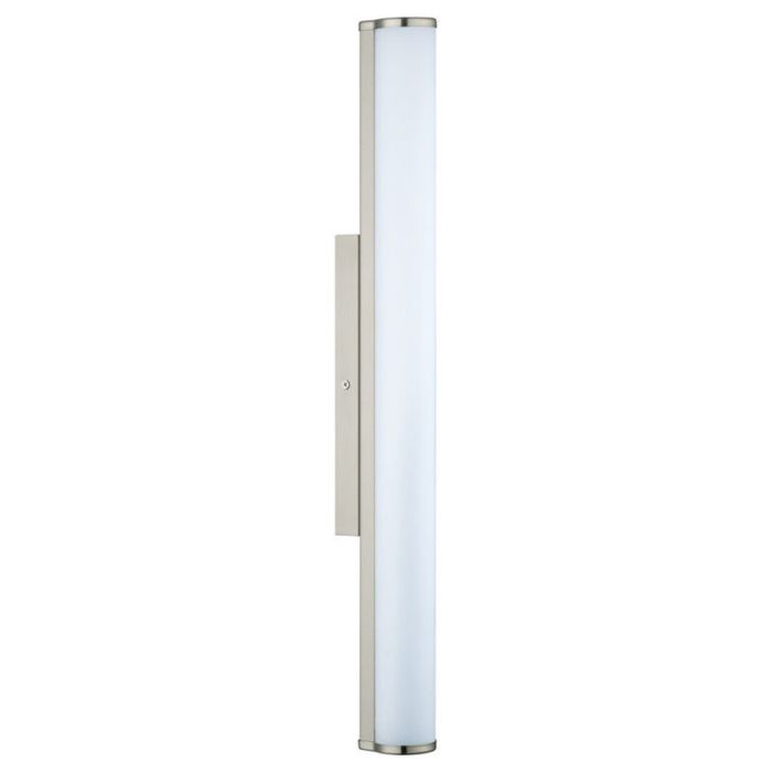 Nickel mirror lighting glass, Jersey, 16W, 4000K LED, IP44