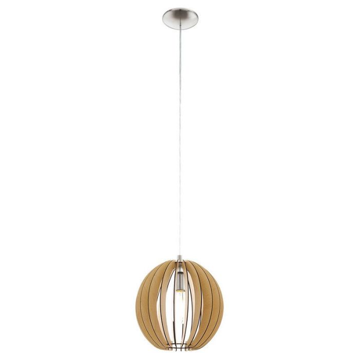 Rustic pendant light wood, Bergama