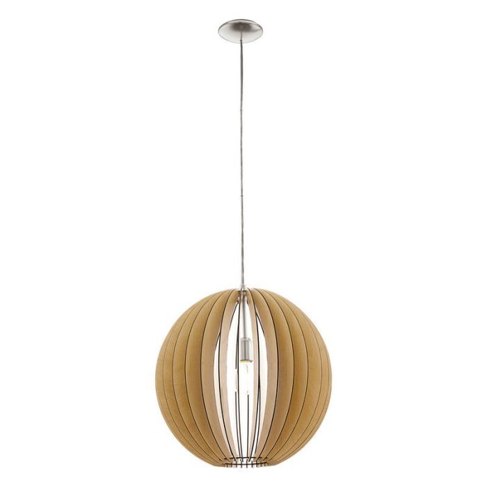 Rustic pendant light wood, Bergama