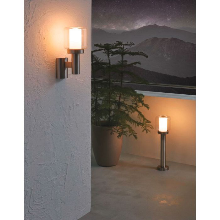 Silver outdoor light glass, Anco, IP44