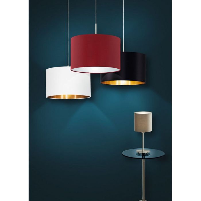 Copper modern pendant light fabric, Abano