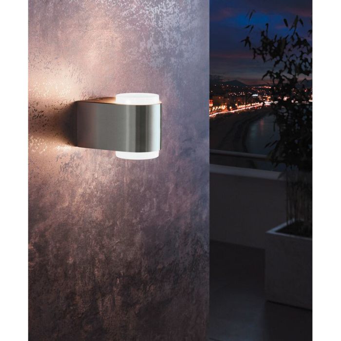 Silver modern outdoor light plastic, Lyza, 3W, 3000K LED, IP44