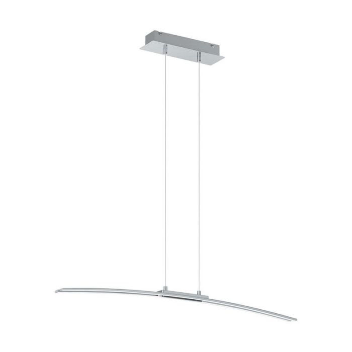 Chrome modern pendant light aluminium, Arantxa, 30W, 3000K LED