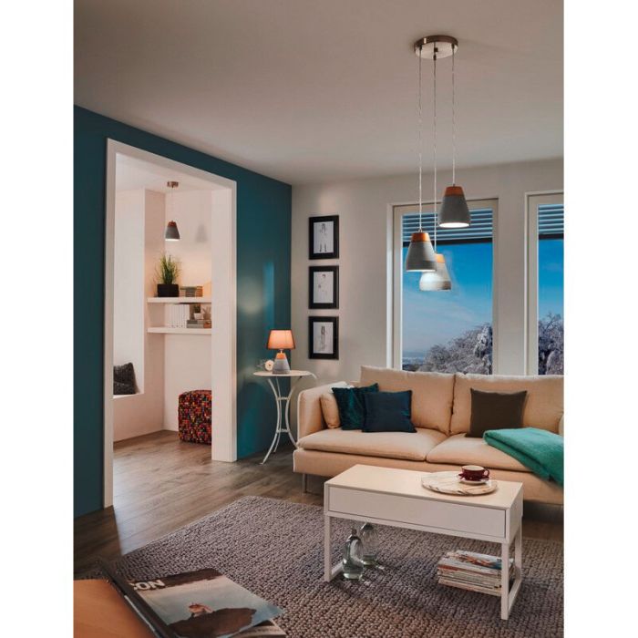 Concrete pendant light brown, Antonio