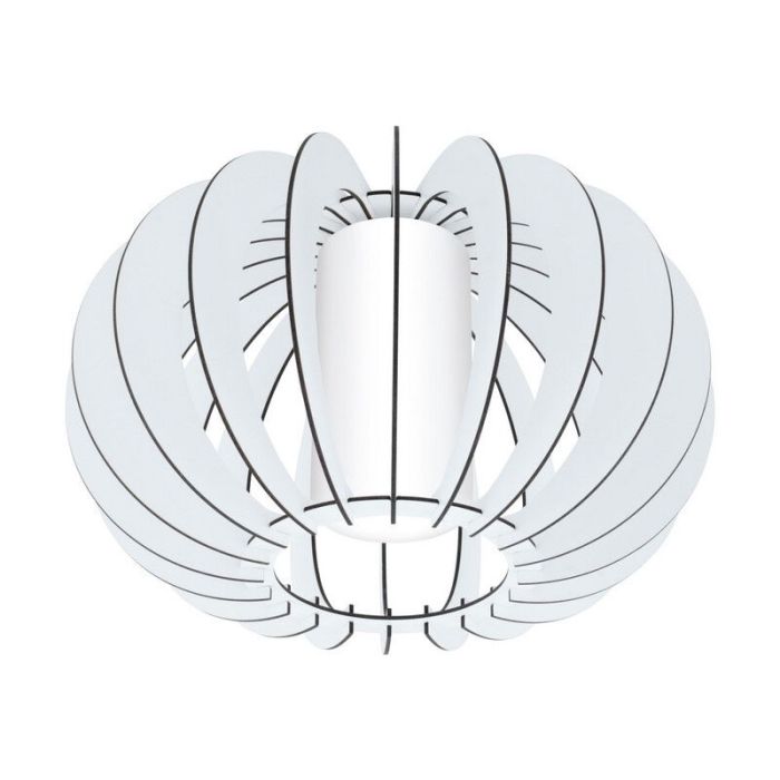 White rustic ceiling light wood, Kiran
