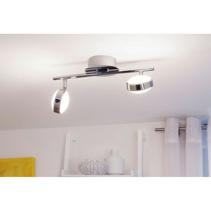 Chrome modern ceiling spotlight steel, Tjark, 5W, 3000K LED