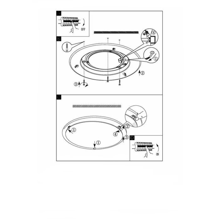 Chrome modern ceiling light glass, Geeske, 11W, 3000K LED