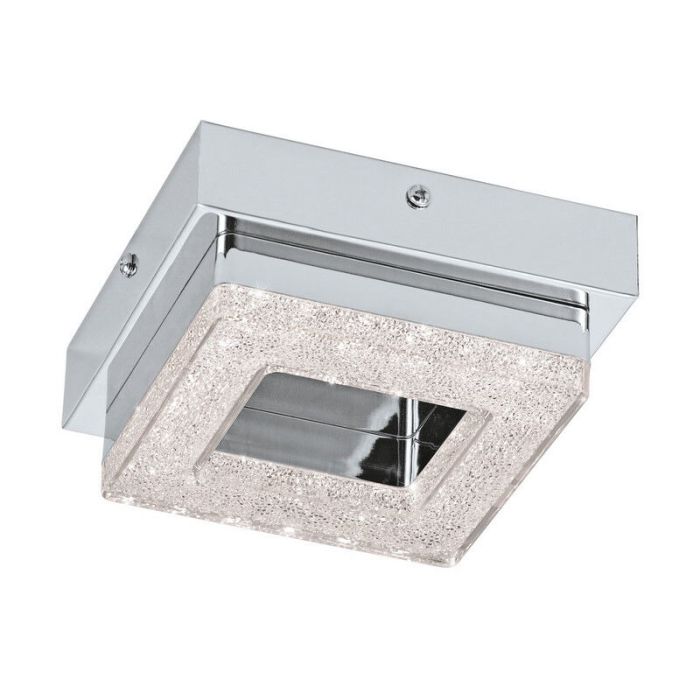 Chrome modern wall light plastic, Arjo, 4W, 3000K LED