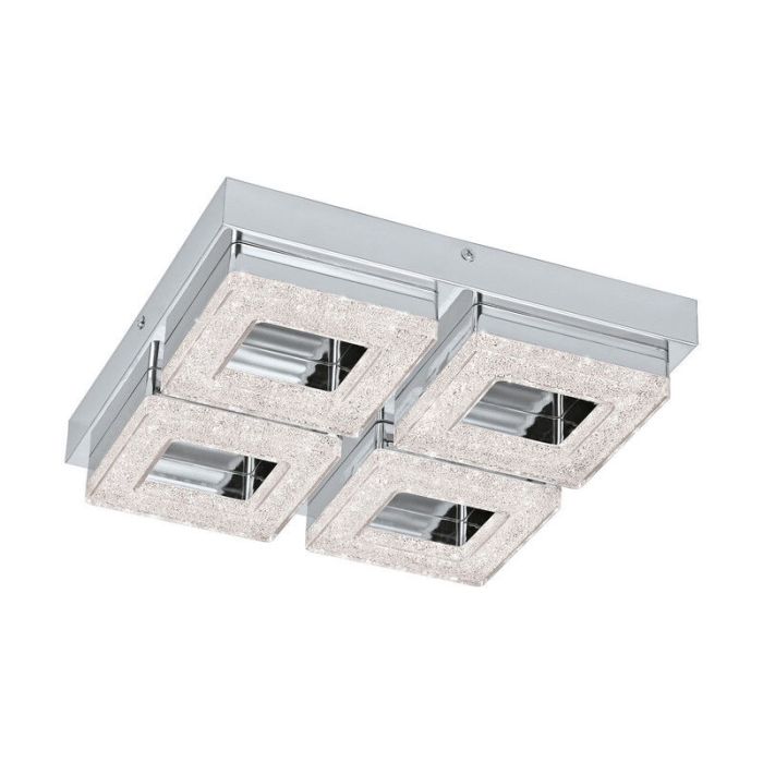 Chrome modern wall light plastic, Arjo, 4W, 3000K LED