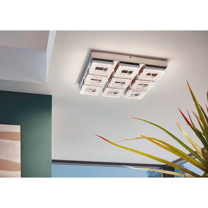 Chrome modern wall light plastic, Arjo, 4W, 3000K LED