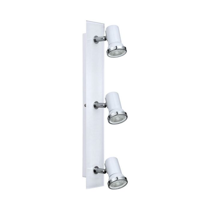 Chrome ceiling spotlight glass, Jasmijn, IP44