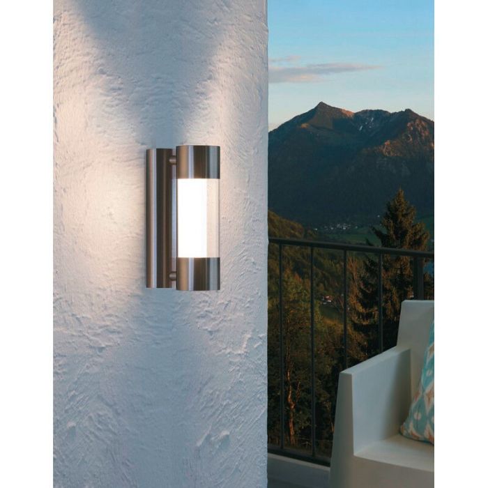Silver outdoor light plastic, Bashir, 4W, 3000K LED, IP44