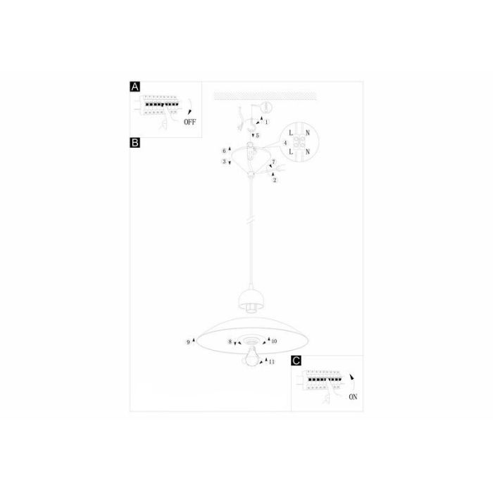 White pendant light glass, Kaj
