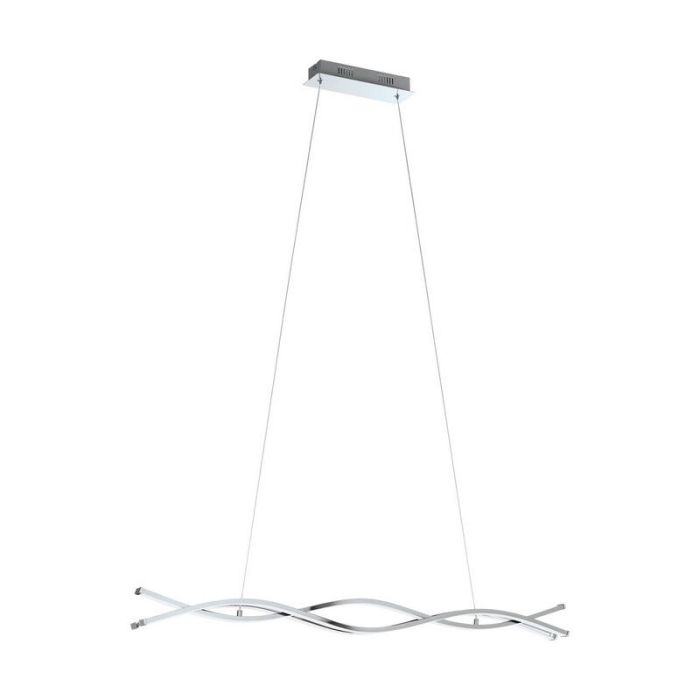 Chrome modern pendant light aluminium, Arantxa, 13W, 3000K LED