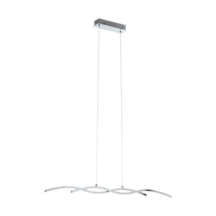 Chrome modern pendant light aluminium, Arantxa, 9W, 3000K LED