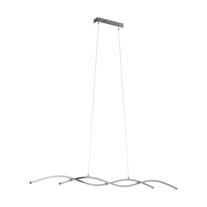 Chrome modern pendant light aluminium, Arantxa, 14W, 3000K LED