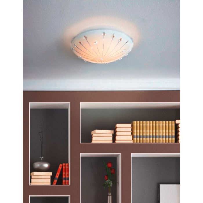 White ceiling light glass, Bennet, 11W, 3000K LED