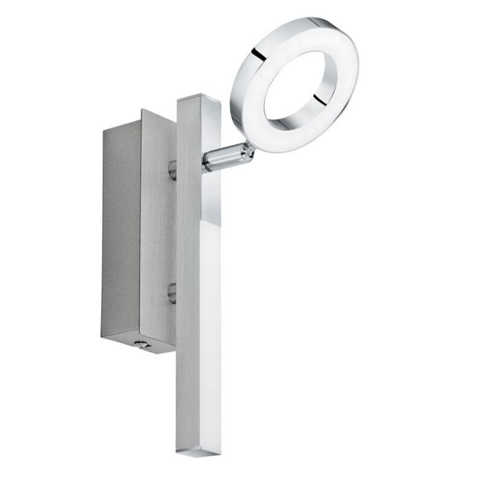 Chrome modern ceiling spotlight aluminium, Madelinde, 3W, 3000K LED