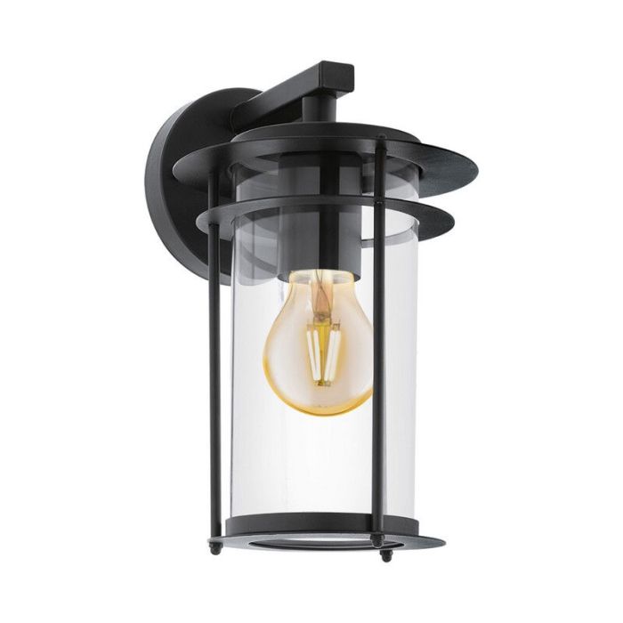 Black outdoor light glass, Bijou, IP44
