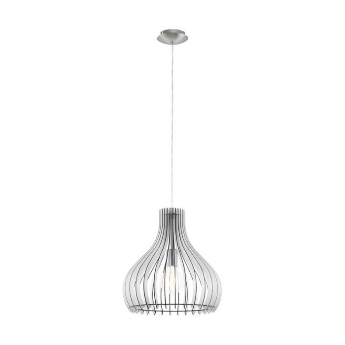 Wood pendant light white, Betsy